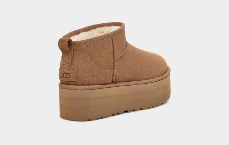 Ugg Classic Ultra Mini Platform Stövlar Dam Bruna | Sverige-06517