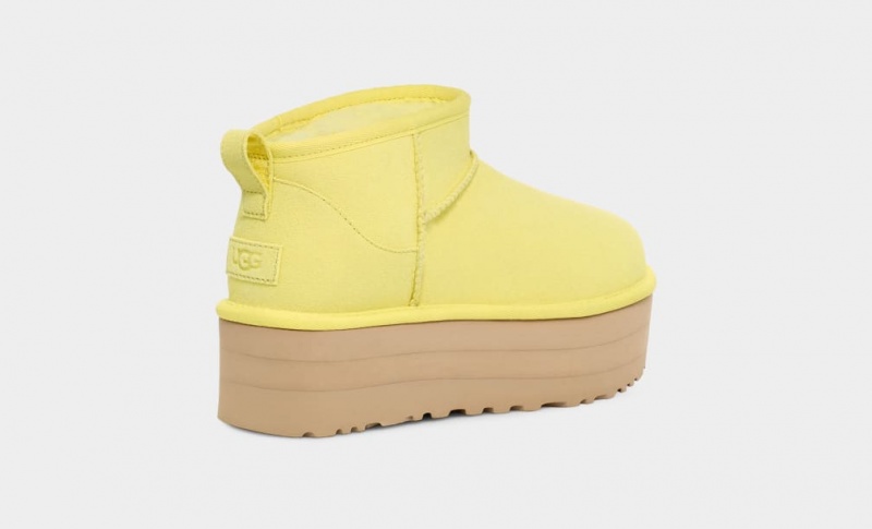 Ugg Classic Ultra Mini Platform Stövlar Dam Gula | Sverige-69350