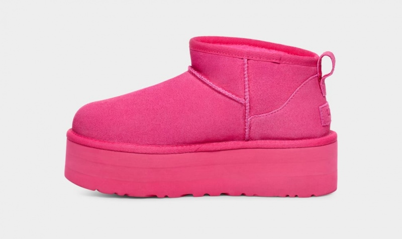 Ugg Classic Ultra Mini Platform Stövlar Dam Rosa | Sverige-19274