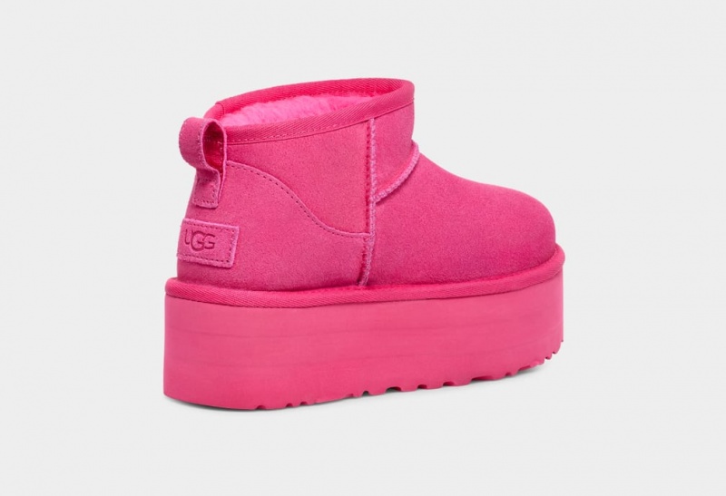 Ugg Classic Ultra Mini Platform Stövlar Dam Rosa | Sverige-19274