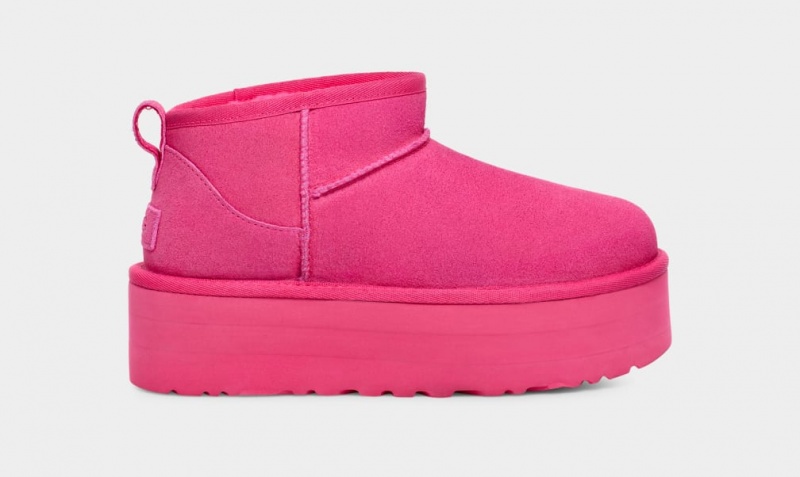 Ugg Classic Ultra Mini Platform Stövlar Dam Rosa | Sverige-19274