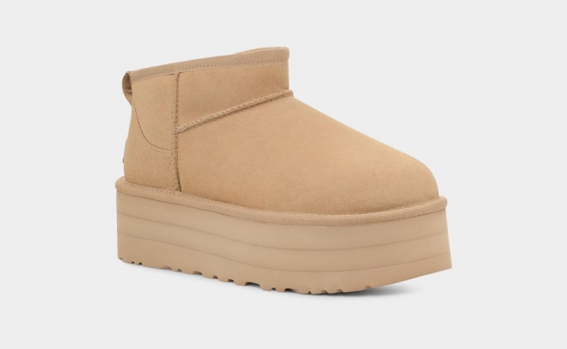 Ugg Classic Ultra Mini Platform Stövlar Dam Bruna | Sverige-81207