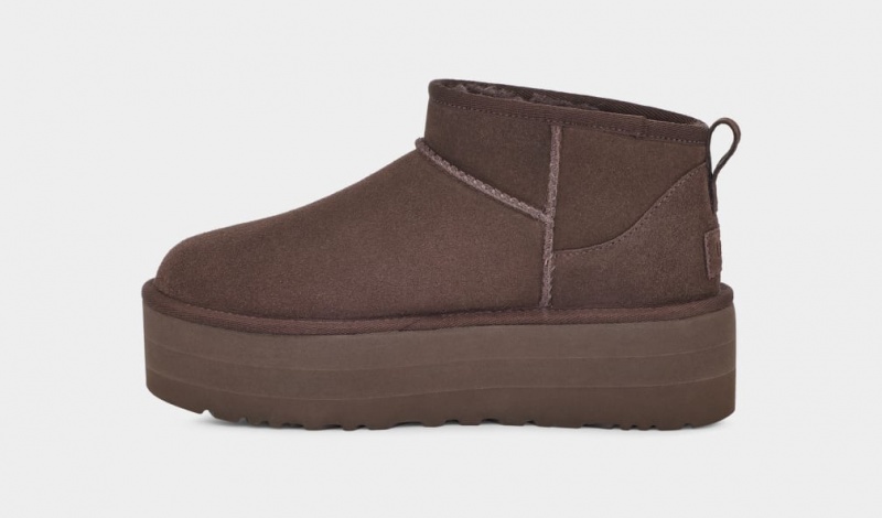 Ugg Classic Ultra Mini Platform Stövlar Dam Choklad | Sverige-13084