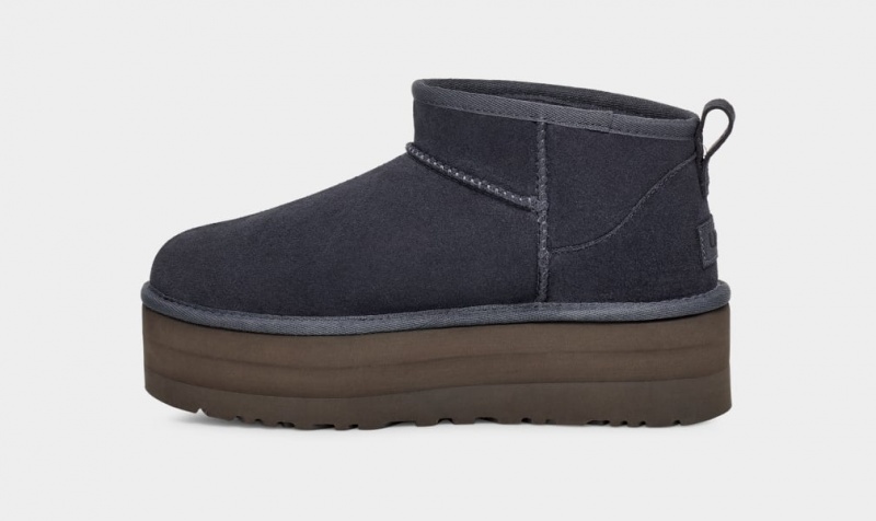 Ugg Classic Ultra Mini Platform Stövlar Dam Blå | Sverige-23597