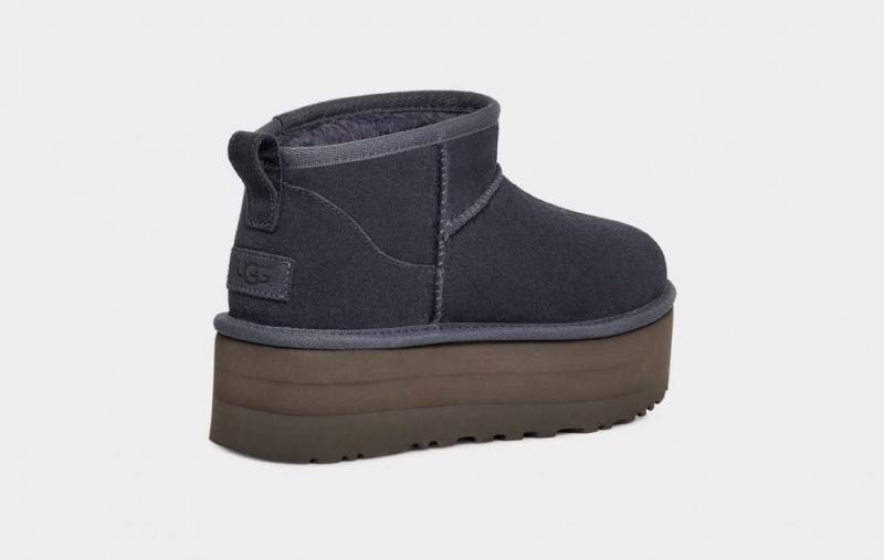 Ugg Classic Ultra Mini Platform Stövlar Dam Blå | Sverige-23597