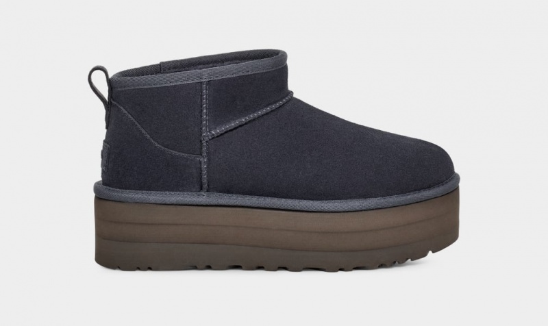 Ugg Classic Ultra Mini Platform Stövlar Dam Blå | Sverige-23597