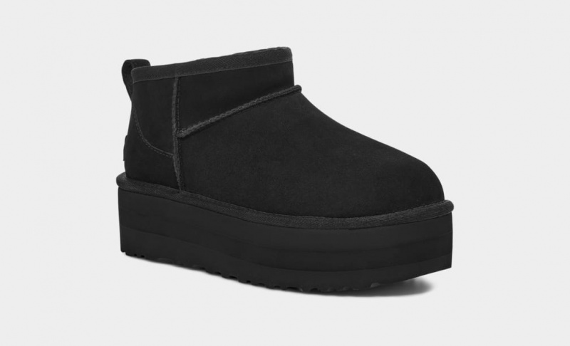 Ugg Classic Ultra Mini Platform Stövlar Dam Svarta | Sverige-30154