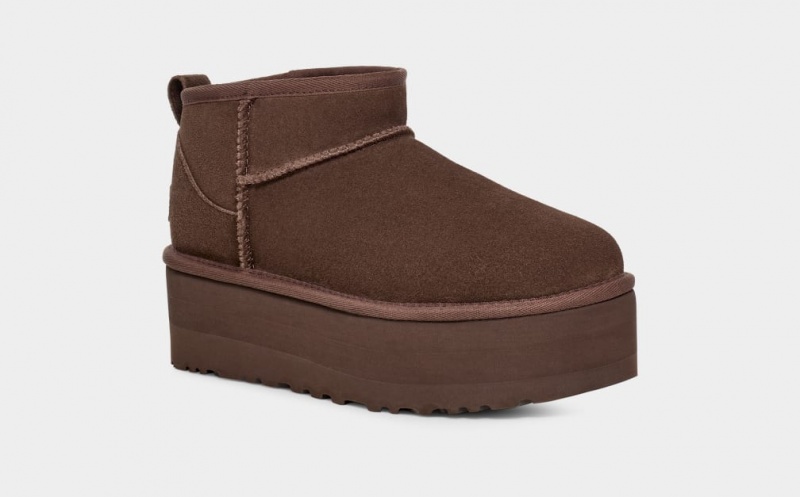 Ugg Classic Ultra Mini Platform Stövlar Dam Bruna | Sverige-72035