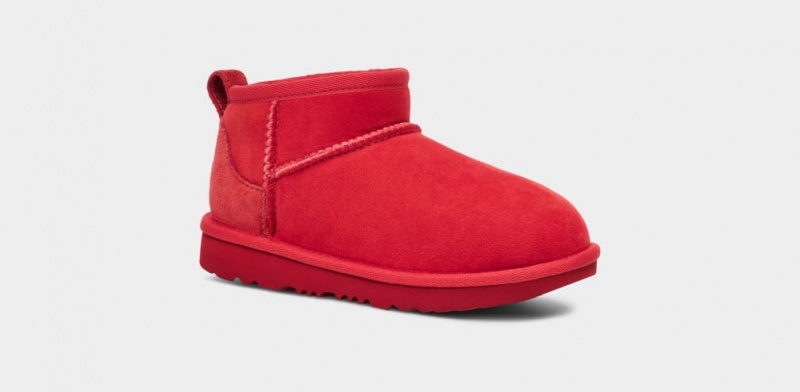 Ugg Classic Ultra Mini Stövlar Barn Röda | Sverige-06479