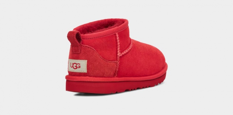 Ugg Classic Ultra Mini Stövlar Barn Röda | Sverige-06479