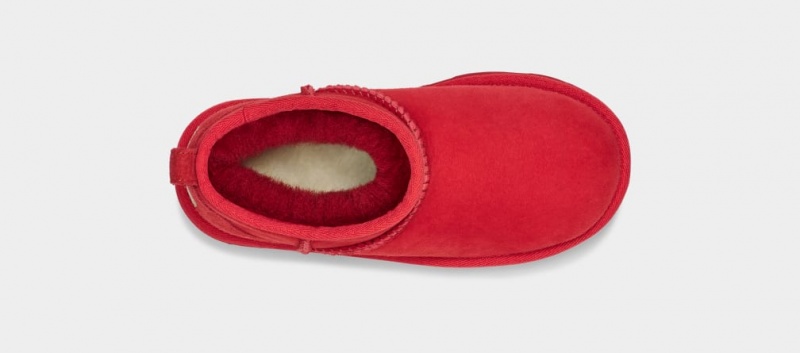 Ugg Classic Ultra Mini Stövlar Barn Röda | Sverige-06479