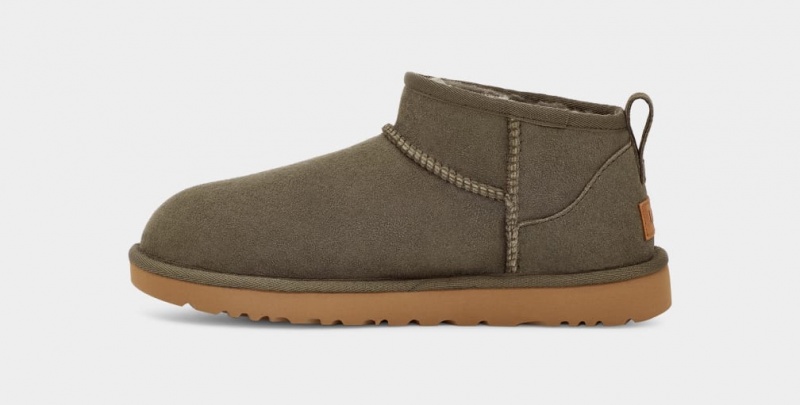 Ugg Classic Ultra Mini Stövlar Dam Olivgröna | Sverige-17308