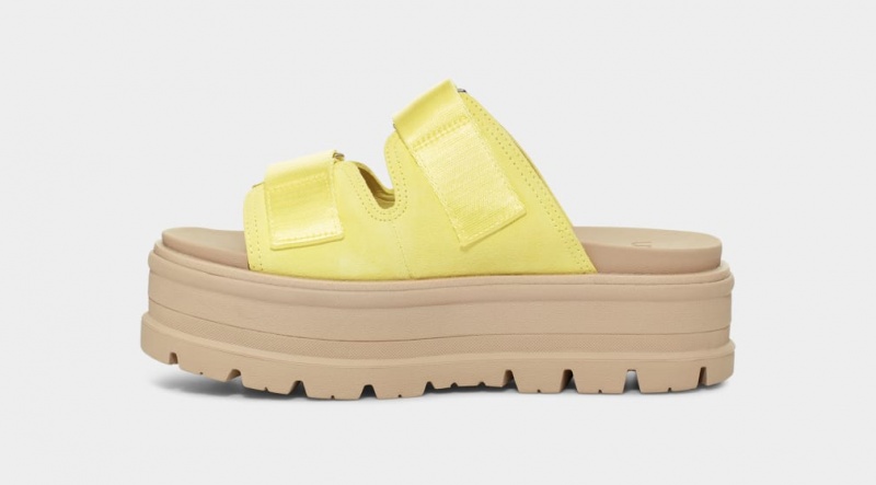 Ugg Clem Mocka Badtofflor Sandaler Dam Citron Ljusgröna | Sverige-39547