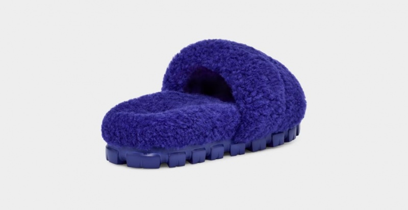 Ugg Cozetta Curly Tofflor Dam Blå | Sverige-80356