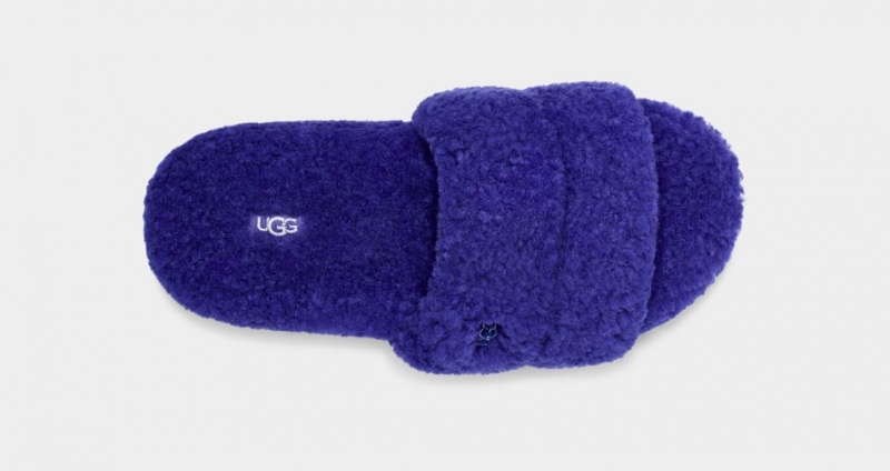 Ugg Cozetta Curly Tofflor Dam Blå | Sverige-80356