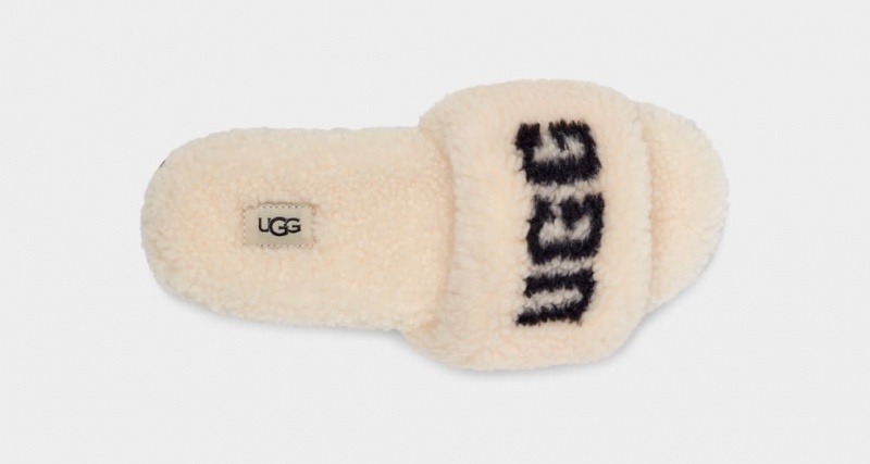 Ugg Cozetta Curly Tryck Tofflor Dam Beige | Sverige-37125