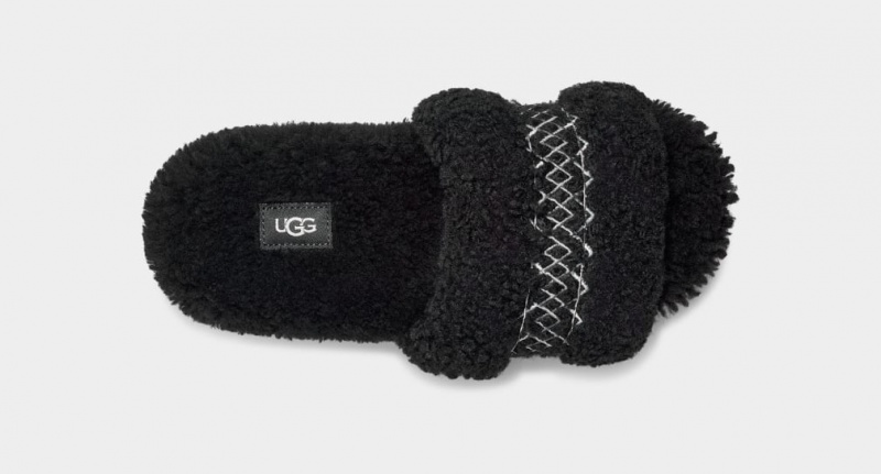 Ugg Cozetta UGG Braid Tofflor Dam Svarta | Sverige-52187