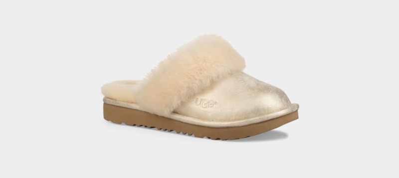 Ugg Cozy II Metallic Tofflor Barn Guld | Sverige-89736