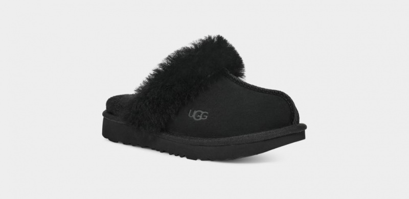 Ugg Cozy II Tofflor Barn Svarta | Sverige-17496