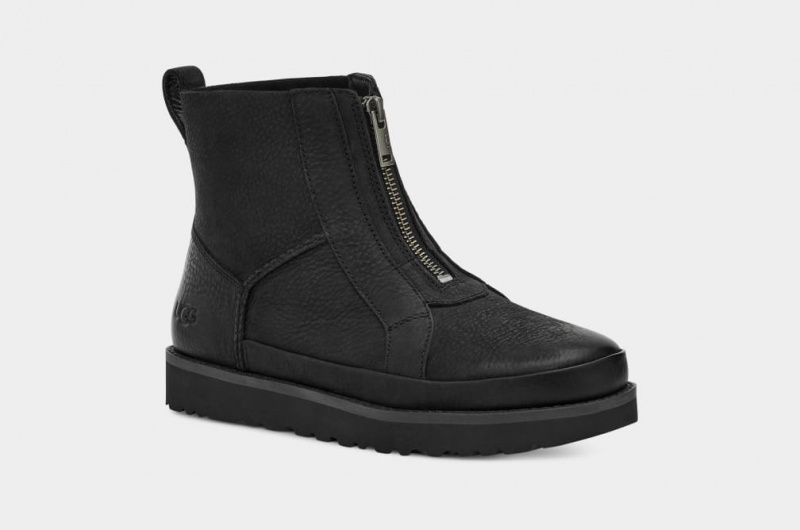 Ugg Deconstructed Front Zip Stövlar Dam Svarta | Sverige-75902