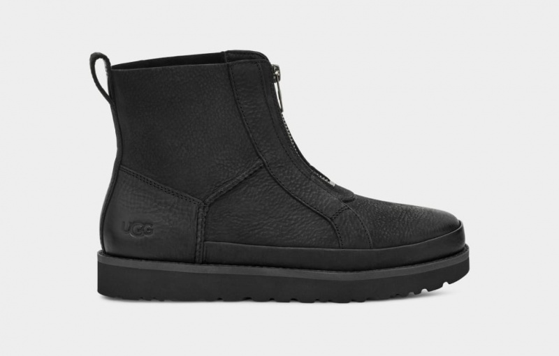 Ugg Deconstructed Front Zip Stövlar Dam Svarta | Sverige-75902