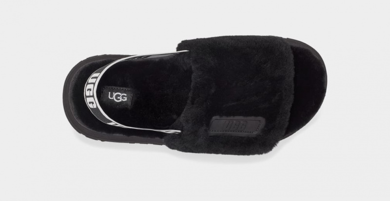 Ugg Disco Badtofflor Tofflor Dam Svarta | Sverige-53081