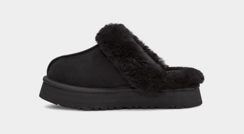 Ugg Disquette Tofflor Dam Svarta | Sverige-79260