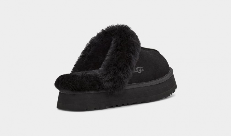 Ugg Disquette Tofflor Dam Svarta | Sverige-79260