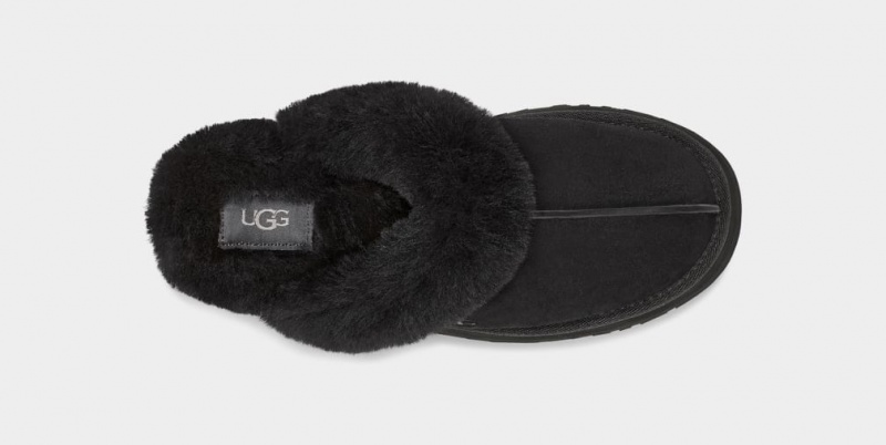 Ugg Disquette Tofflor Dam Svarta | Sverige-79260