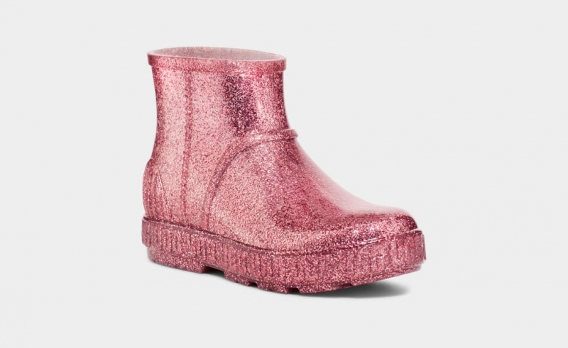 Ugg Drizlita Glitter Gummistövlar Barn Rosa | Sverige-05619