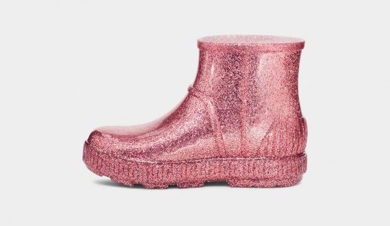 Ugg Drizlita Glitter Gummistövlar Barn Rosa | Sverige-05619