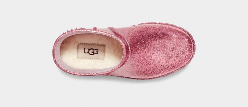 Ugg Drizlita Glitter Gummistövlar Barn Rosa | Sverige-05619