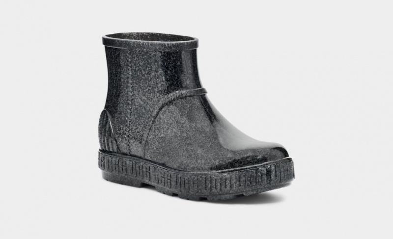 Ugg Drizlita Glitter Gummistövlar Barn Svarta | Sverige-62594