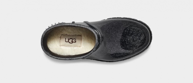 Ugg Drizlita Glitter Gummistövlar Barn Svarta | Sverige-62594