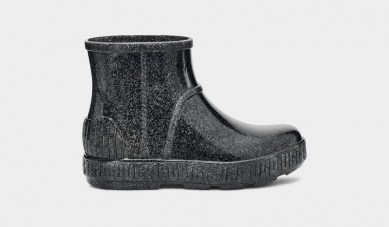 Ugg Drizlita Glitter Gummistövlar Barn Svarta | Sverige-62594