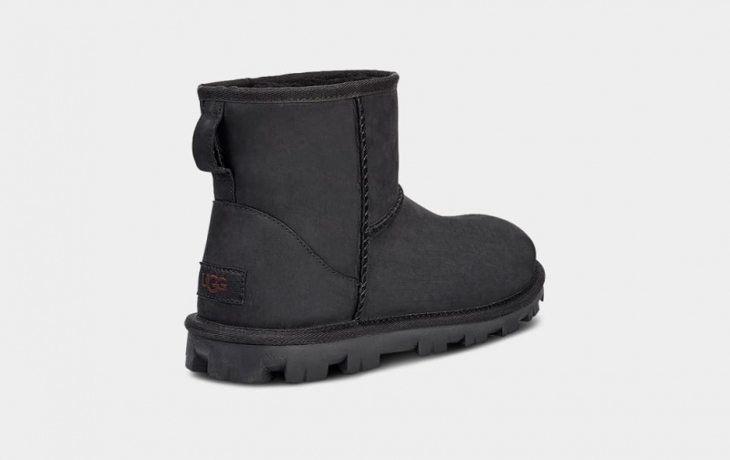 Ugg Essential Mini Läder Stövlar Dam Svarta | Sverige-39741