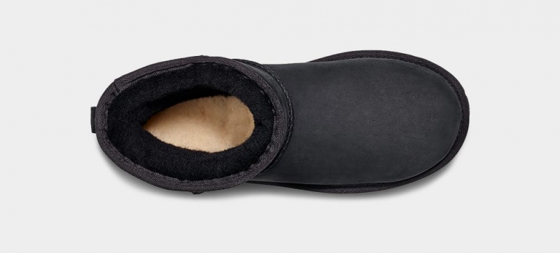 Ugg Essential Mini Läder Stövlar Dam Svarta | Sverige-39741