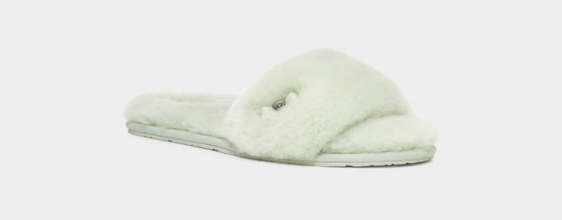 Ugg Fluff Badtofflor Tofflor Dam Mintgröna | Sverige-03258