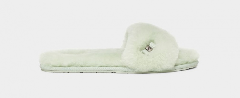 Ugg Fluff Badtofflor Tofflor Dam Mintgröna | Sverige-03258