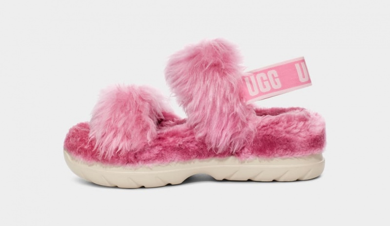 Ugg Fluff Sugar Sandaler Dam Rosa | Sverige-68794