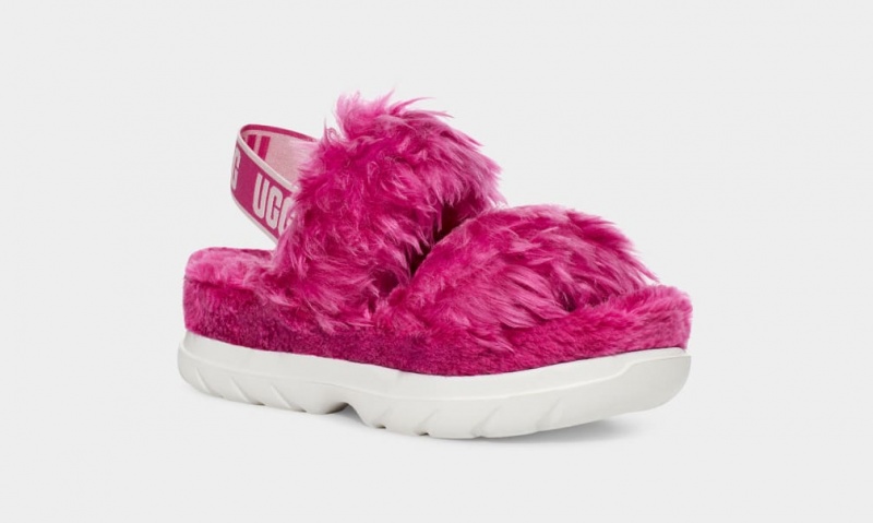 Ugg Fluff Sugar Sandaler Dam Rosa | Sverige-20576