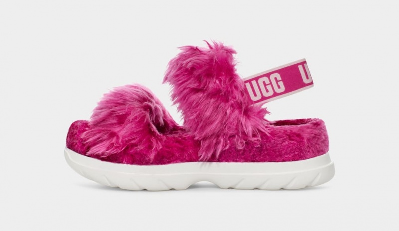 Ugg Fluff Sugar Sandaler Dam Rosa | Sverige-20576