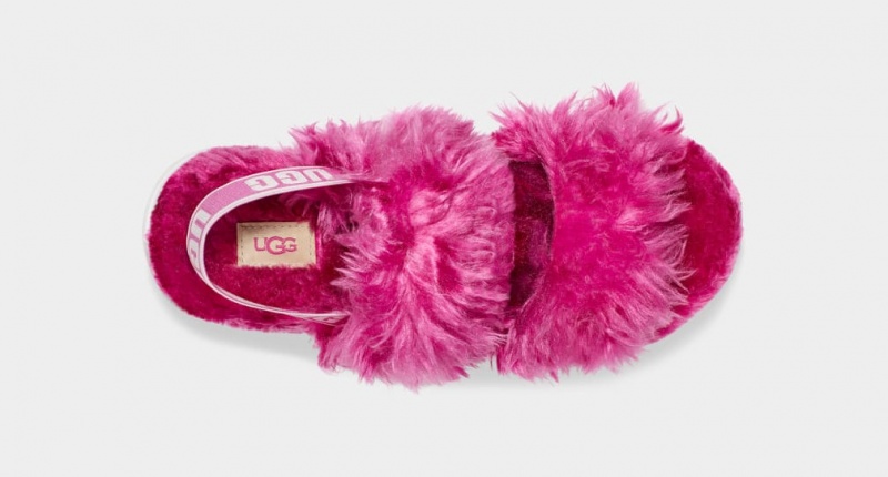 Ugg Fluff Sugar Sandaler Dam Rosa | Sverige-20576