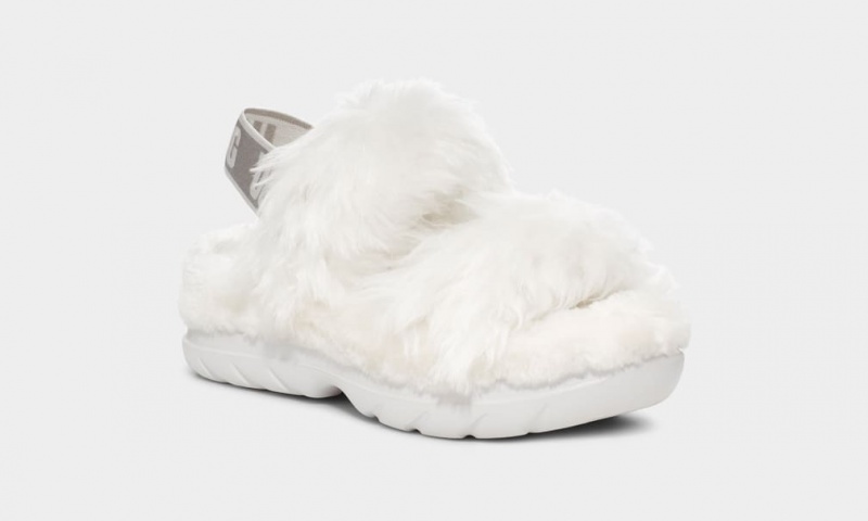 Ugg Fluff Sugar Sandaler Dam Vita | Sverige-94218