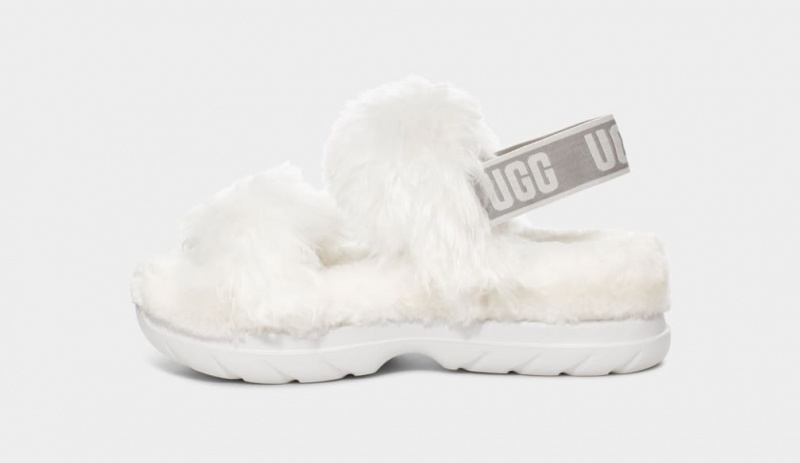 Ugg Fluff Sugar Sandaler Dam Vita | Sverige-94218