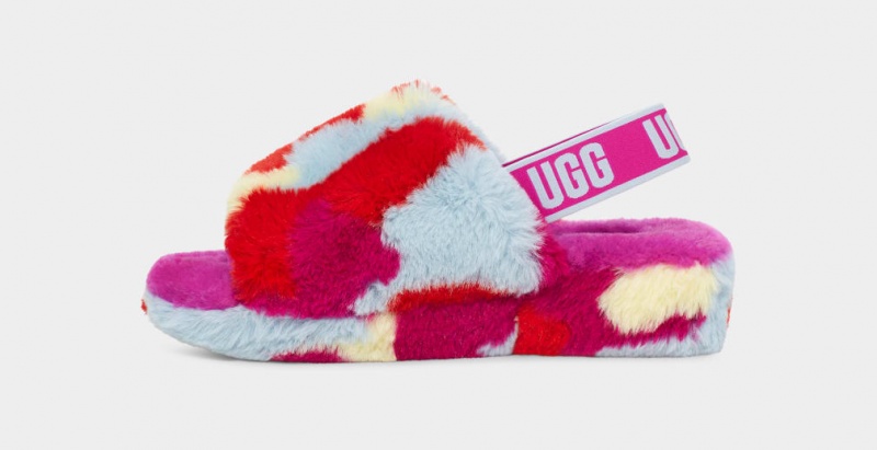 Ugg Fluff Yeah Camopop Tofflor Dam Rosa | Sverige-86395