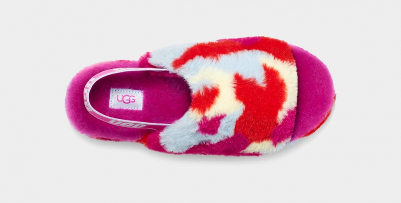 Ugg Fluff Yeah Camopop Tofflor Dam Rosa | Sverige-86395