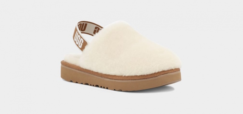 Ugg Fluff Yeah Clog Tofflor Barn Beige | Sverige-32964