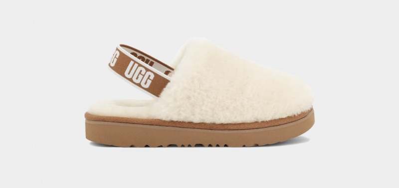 Ugg Fluff Yeah Clog Tofflor Barn Beige | Sverige-32964