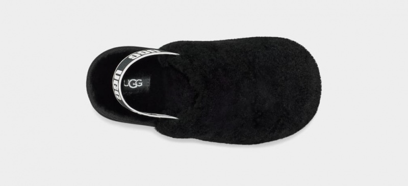 Ugg Fluff Yeah Clog Tofflor Barn Svarta | Sverige-10876